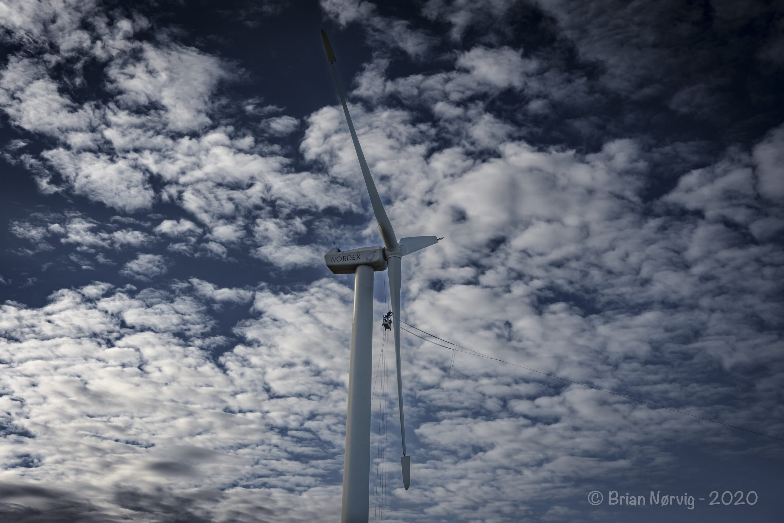 Wind turbine – Not afraid of heights